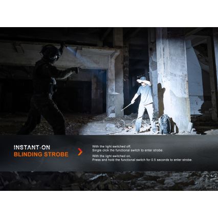 Fenix PD36RPRO - LED Tactical rechargeable flashlight LED/USB IP68 2800 lm 42 h