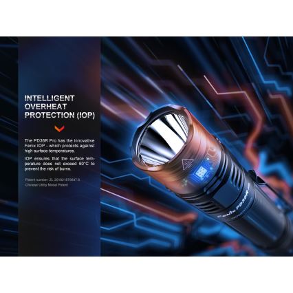 Fenix PD36RPRO - LED Tactical rechargeable flashlight LED/USB IP68 2800 lm 42 h
