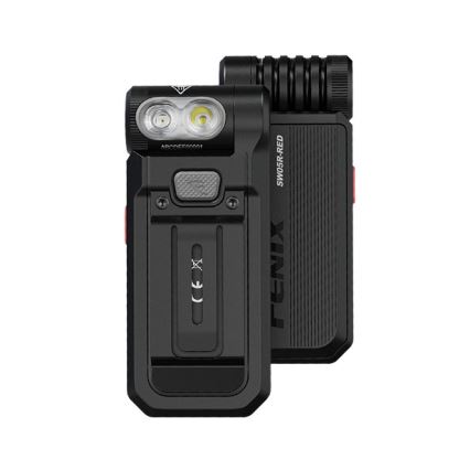 Fenix SW05RREDBLC - LED Ljusreglerad uppladdningsbar ficklampa LED/USB IPX6 150 lm 49 h svart