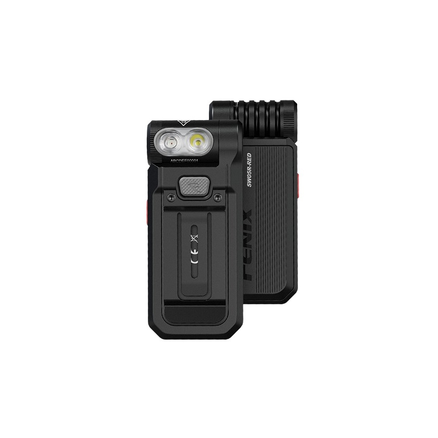 Fenix SW05RREDBLC - LED Ljusreglerad uppladdningsbar ficklampa LED/USB IPX6 150 lm 49 h svart
