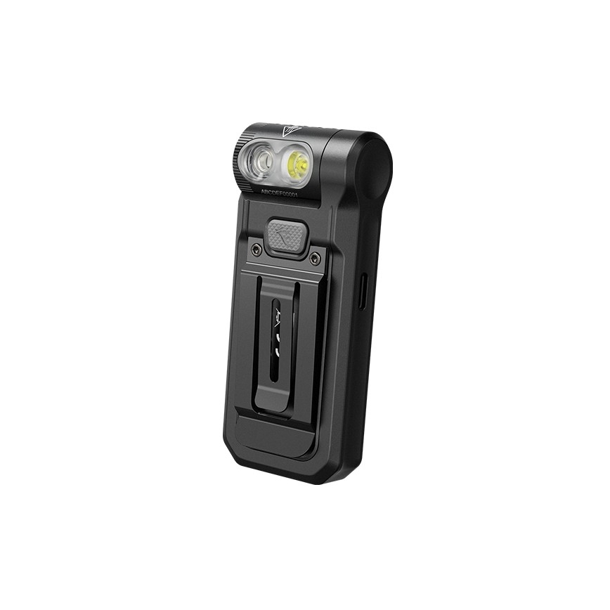 Fenix SW05RREDBLC - LED Ljusreglerad uppladdningsbar ficklampa LED/USB IPX6 150 lm 49 h svart