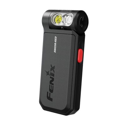 Fenix SW05RREDBLC - LED Ljusreglerad uppladdningsbar ficklampa LED/USB IPX6 150 lm 49 h svart