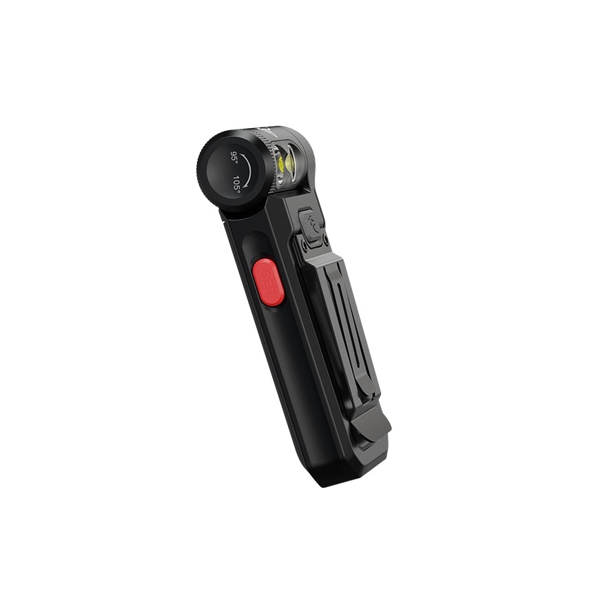 Fenix SW05RREDBLC - LED Ljusreglerad uppladdningsbar ficklampa LED/USB IPX6 150 lm 49 h svart