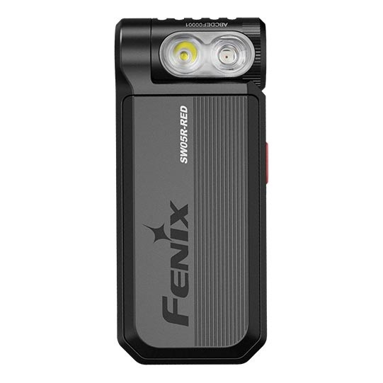Fenix SW05RREDBLC - LED Ljusreglerad uppladdningsbar ficklampa LED/USB IPX6 150 lm 49 h svart