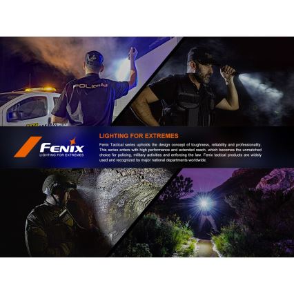 Fenix SW05RUVBLC - LED Ljusreglerad uppladdningsbar ficklampa LED/USB IPX6 150 lm 49 h 700 mAh svart