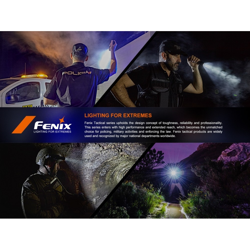Fenix SW05RUVBLC - LED Ljusreglerad uppladdningsbar ficklampa LED/USB IPX6 150 lm 49 h 700 mAh svart