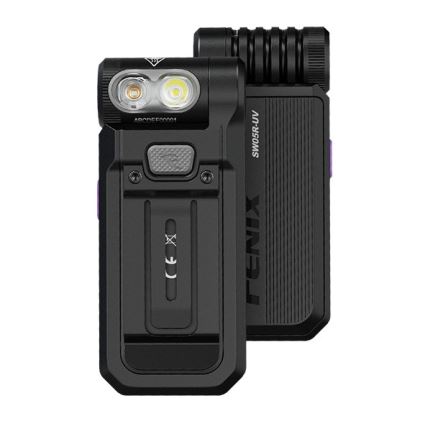 Fenix SW05RUVBLC - LED Ljusreglerad uppladdningsbar ficklampa LED/USB IPX6 150 lm 49 h 700 mAh svart