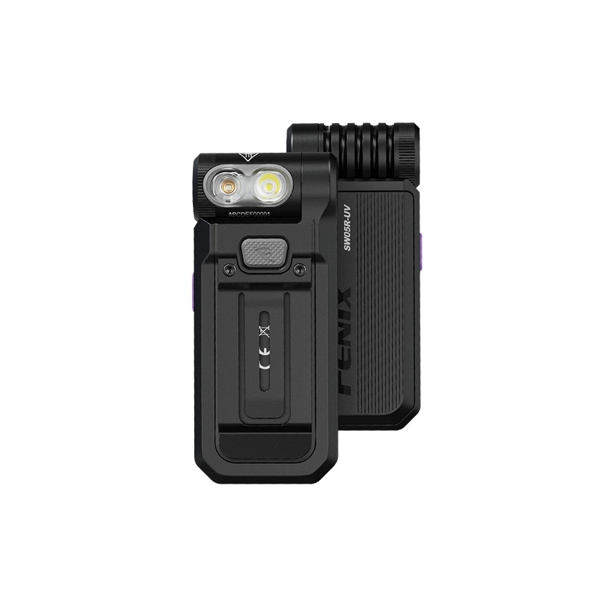 Fenix SW05RUVBLC - LED Ljusreglerad uppladdningsbar ficklampa LED/USB IPX6 150 lm 49 h 700 mAh svart