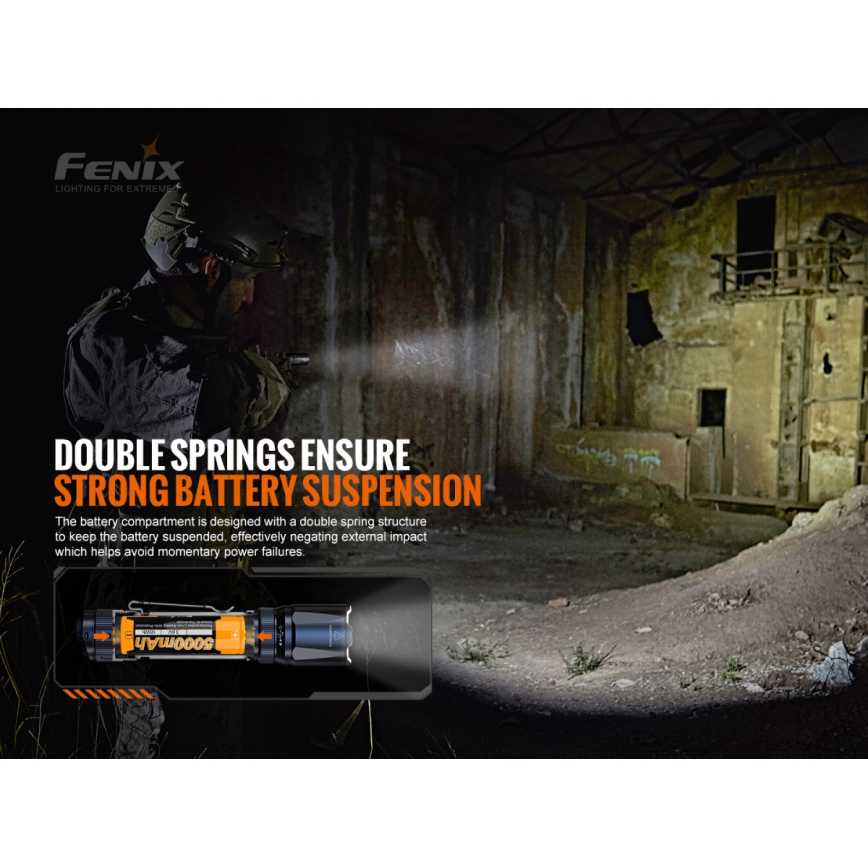 Fenix TK20RV20 - LED Taktisk uppladdningsbar ficklampa LED / USB IP68 3000 lm 48 timmar