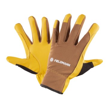 Fieldmann - Arbetshandskar gul/brun