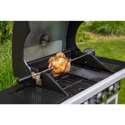 Fieldmann - Gasgrill 3x brännare matt krom