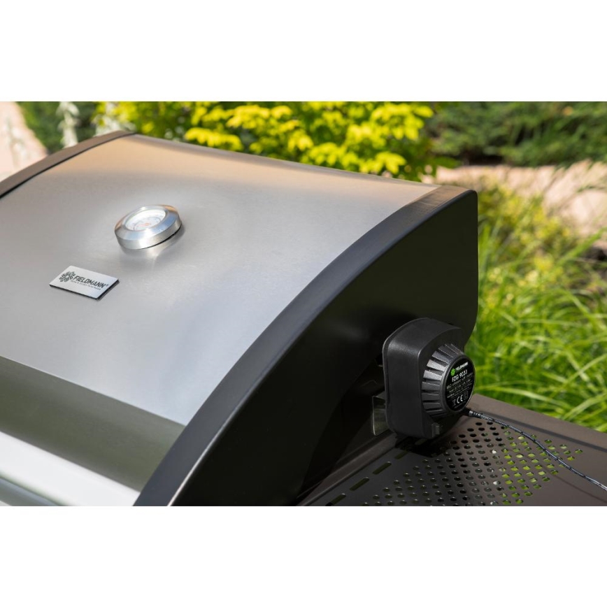 Fieldmann - Gasgrill 3x brännare matt krom