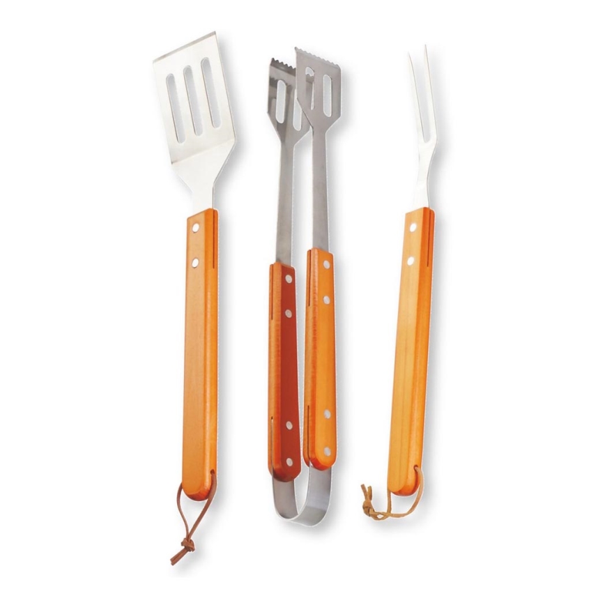 Fieldmann - Grillredskap 3st rostfritt stål