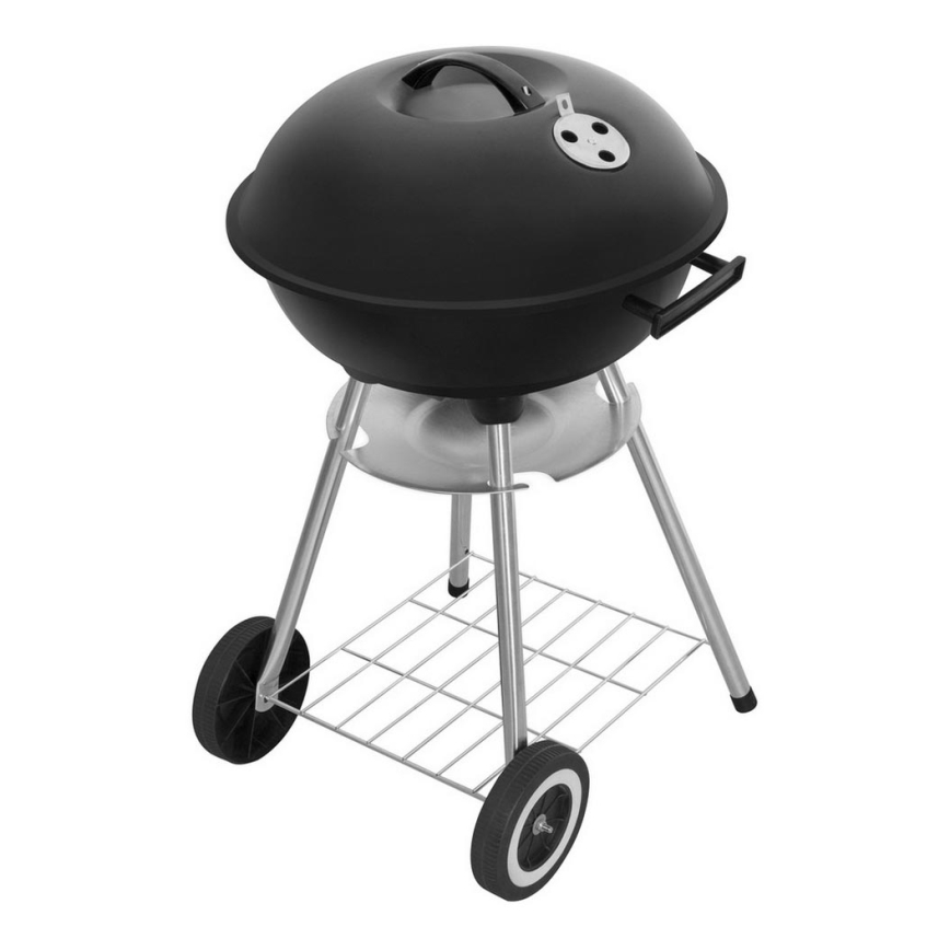 Fieldmann - Kolgrill svart/matt krom