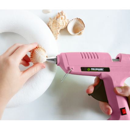 Fieldmann - Limpistol 100W/230V rosa