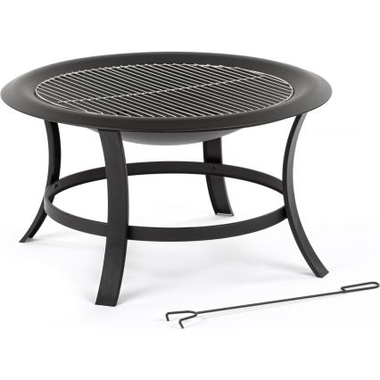 Fieldmann - Portable campfire ring med en grate diameter 74 cm