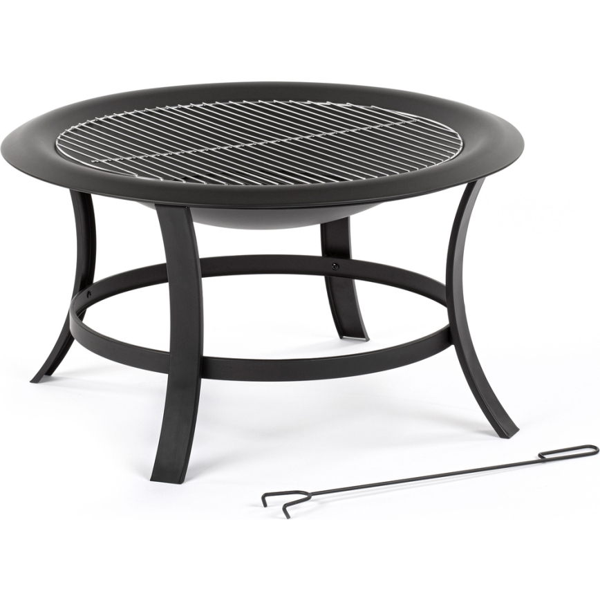 Fieldmann - Portable campfire ring med en grate diameter 74 cm