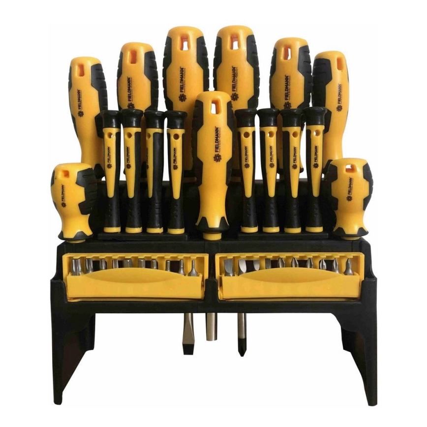 Fieldmann - Set med skruvmejslar+ bits 37st