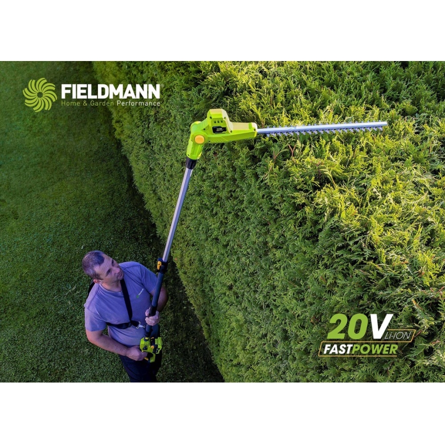 Fieldmann - Sladdlösa teleskopiska häcksaxar 20V