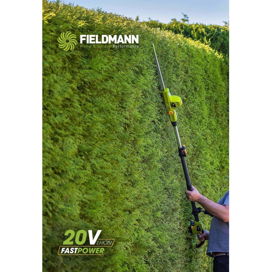 Fieldmann - Sladdlösa teleskopiska häcksaxar 20V