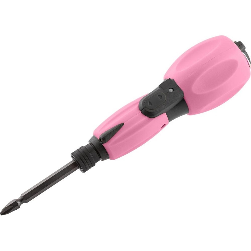 Fieldmann - Trådlös skruvmejsel 3,6V 800 mAh rosa