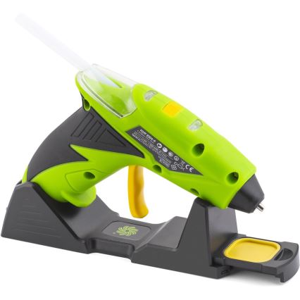 Fieldmann - Trådlös varmlimspistol 4V 1500 mAh grön