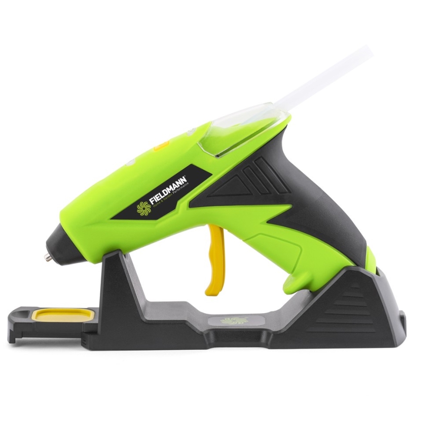 Fieldmann - Trådlös varmlimspistol 4V 1500 mAh grön