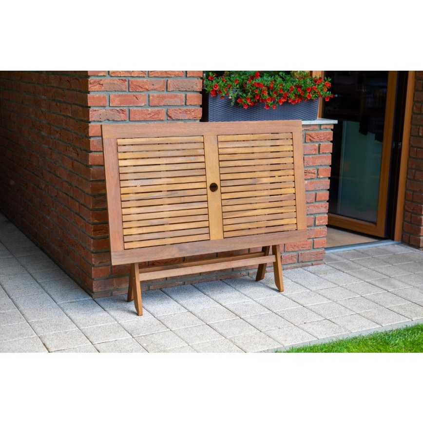 Fieldmann - Vikbart trädgårdsbord 120x70 cm acacia