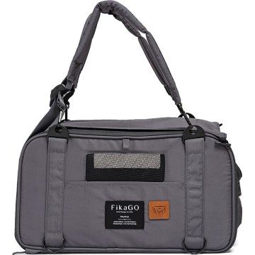 Fikago - Resväska för hundar och katter TRUFFLE Grey