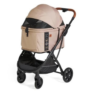 Fikago - Vagn för hund och katt AGILE HUGGY beige