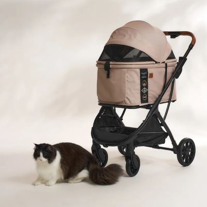 Fikago - Vagn för hund och katt AGILE HUGGY beige