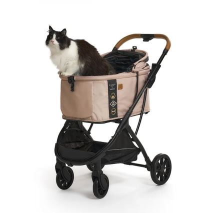 Fikago - Vagn för hund och katt AGILE HUGGY beige