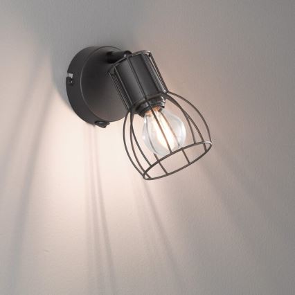 Fischer & Honsel 30074 - Väggspotlight KAFES 1xE14/25W/230V