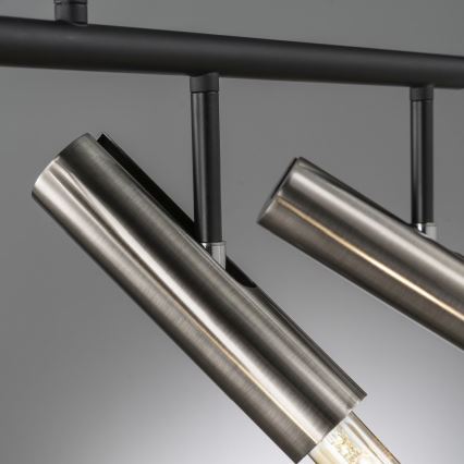 Fischer & Honsel 60369 - Ljuskrona med upphängningsrem DEAN 5xE27/25W/230V