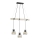 Fischer & Honsel 60798 - Ljuskrona med upphängningsrem STRAW 3xE27/40W/230V