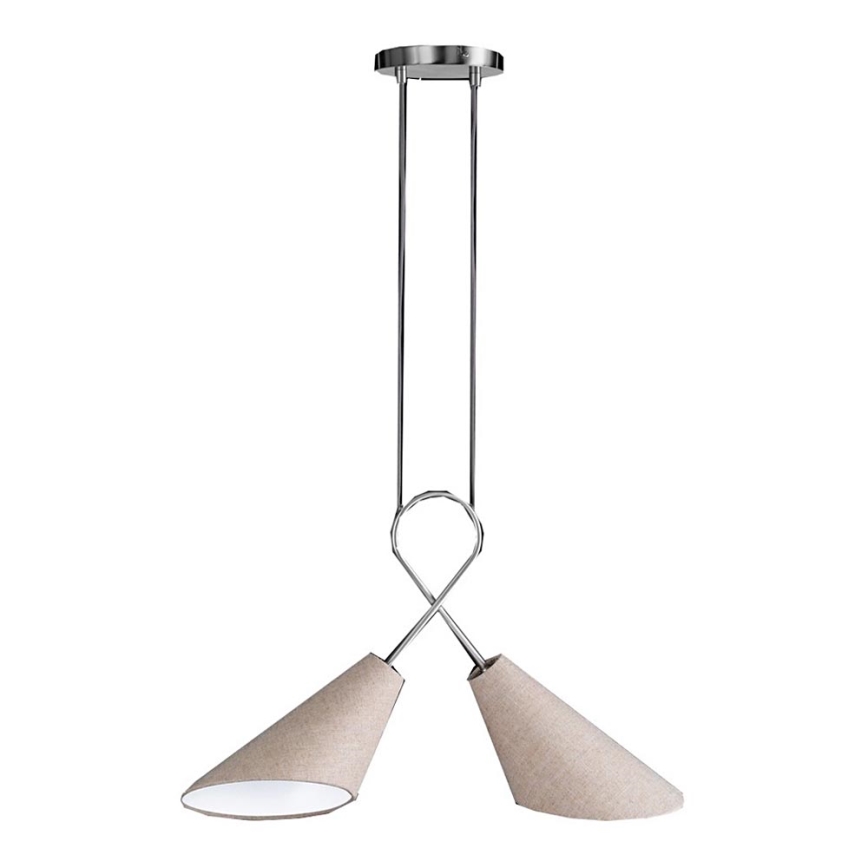 Fischer & Honsel 65170 - Ljuskrona med snöre SAGA 2xE27/12W/230V