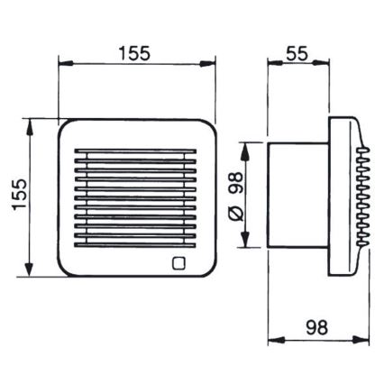 fläkt EDM-100  17W/230V