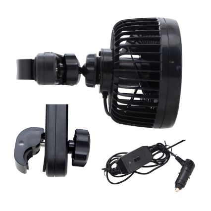 Fläkt för bilstöd 4W/12V svart