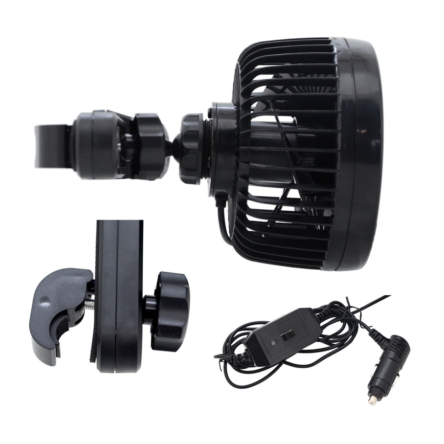 Fläkt för bilstöd 4W/12V svart