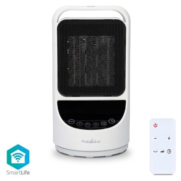 Fläkt med en keramiskt värmeelement Smartlife 1000/1500W/230V Wi-Fi Tuya + fjärrkontroll