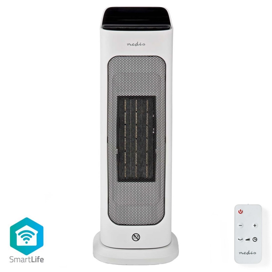 Fläkt med en keramiskt värmeelement Smartlife 1400/2000W/230V Wi-Fi Tuya + fjärrkontroll