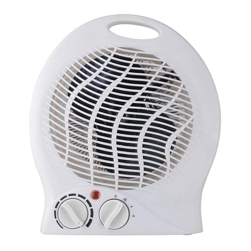 Fläkt med värmeelement 1000/2000W/230V vit