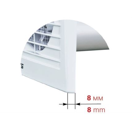 fläkt VENTS 100 SL 9006