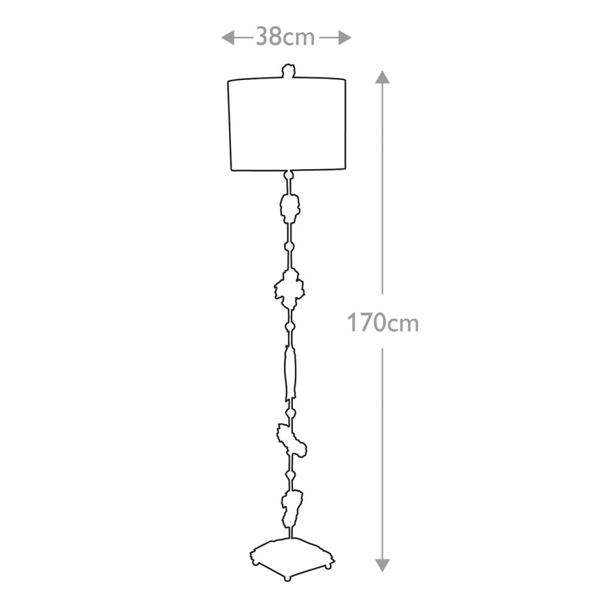 Flambeau - Golvlampa FRAGMENT 1xE27/60W/230V