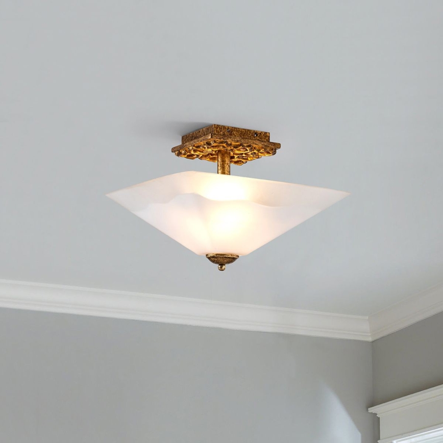 Flambeau STAR-F-S-DG - Taklampa STAR 2xE27/40W/230V, kopparutförande