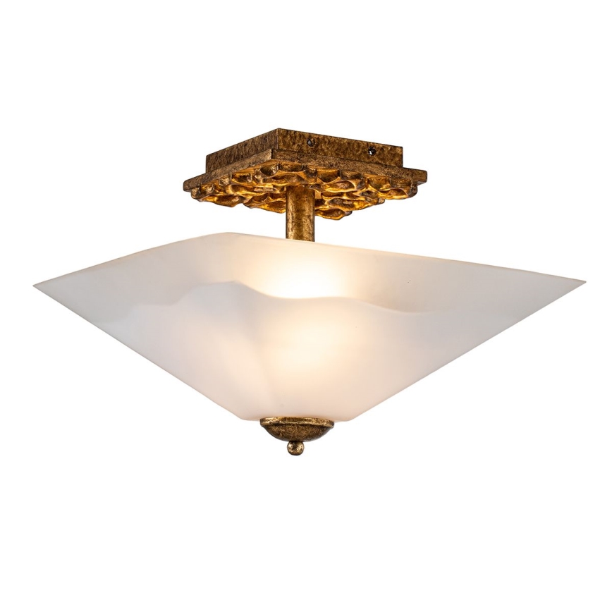 Flambeau STAR-F-S-DG - Taklampa STAR 2xE27/40W/230V, kopparutförande