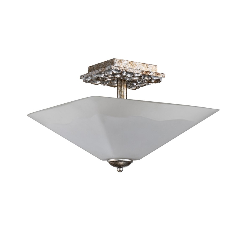 Flambeau - Taklampa STAR 2xE27/40W/230V, guldfärgad