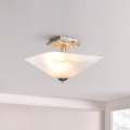 Flambeau - Taklampa STAR 2xE27/40W/230V, guldfärgad