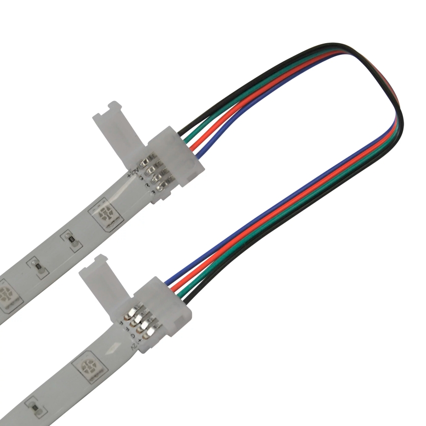 Flexibel bifacial connector för RGB LED remsor 4pin 10 mm