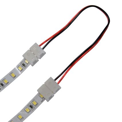 Flexibel bifacial vinklat connector för 2-pin LED remsor 8 mm